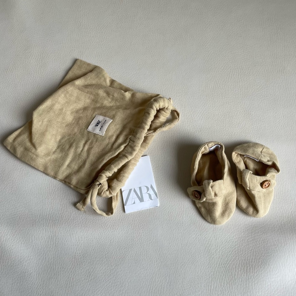 Zara Baby Cotton Booties 0-12months - Picture 4 of 14